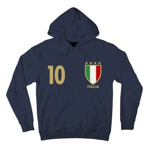 Italy Italia No 10 Futbol Soccer Jersey Tall Hoodie