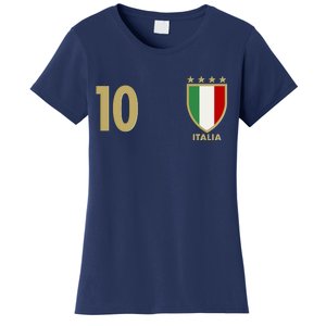 Italy Italia No 10 Futbol Soccer Jersey Women's T-Shirt