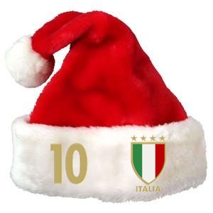 Italy Italia No 10 Futbol Soccer Jersey Premium Christmas Santa Hat