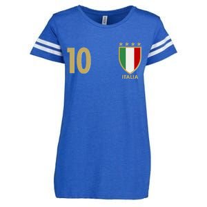 Italy Italia No 10 Futbol Soccer Jersey Enza Ladies Jersey Football T-Shirt