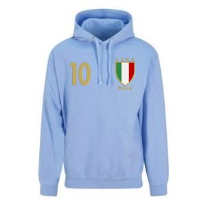 Italy Italia No 10 Futbol Soccer Jersey Unisex Surf Hoodie