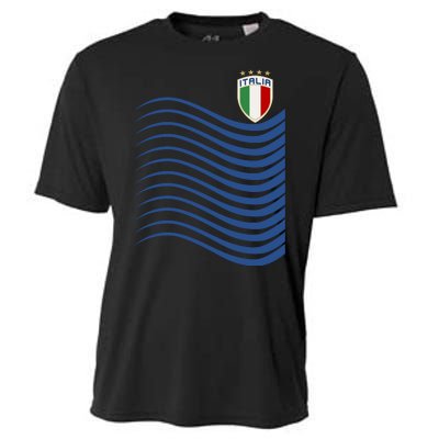 Italy Italia Soccer Futbol Jersey Wave Cooling Performance Crew T-Shirt