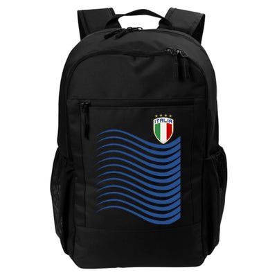 Italy Italia Soccer Futbol Jersey Wave Daily Commute Backpack