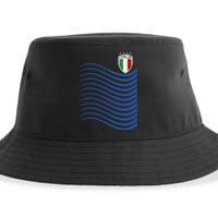 Italy Italia Soccer Futbol Jersey Wave Sustainable Bucket Hat