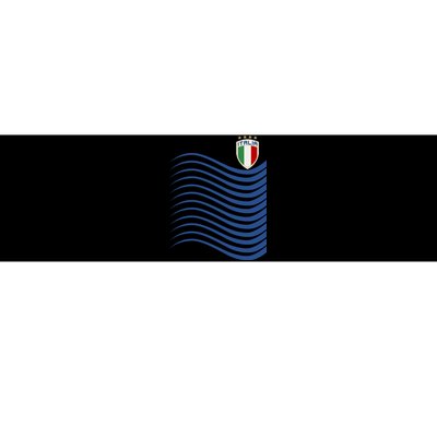 Italy Italia Soccer Futbol Jersey Wave Bumper Sticker