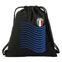 Italy Italia Soccer Futbol Jersey Wave Drawstring Bag