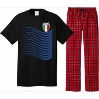 Italy Italia Soccer Futbol Jersey Wave Pajama Set