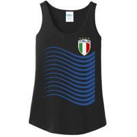 Italy Italia Soccer Futbol Jersey Wave Ladies Essential Tank