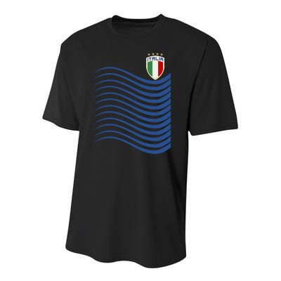 Italy Italia Soccer Futbol Jersey Wave Youth Performance Sprint T-Shirt