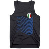 Italy Italia Soccer Futbol Jersey Wave Tank Top