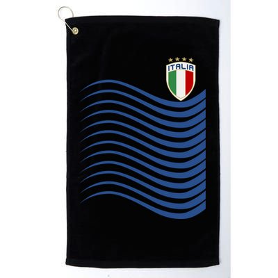 Italy Italia Soccer Futbol Jersey Wave Platinum Collection Golf Towel