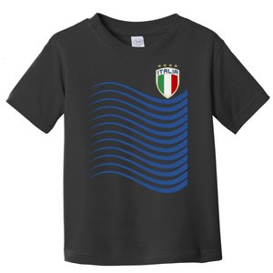 Italy Italia Soccer Futbol Jersey Wave Toddler T-Shirt