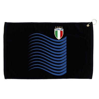 Italy Italia Soccer Futbol Jersey Wave Grommeted Golf Towel