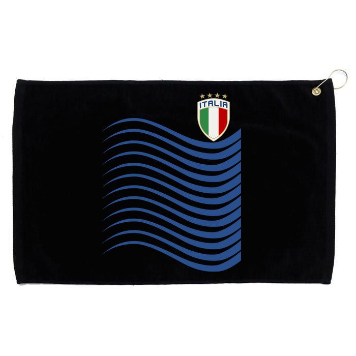 Italy Italia Soccer Futbol Jersey Wave Grommeted Golf Towel