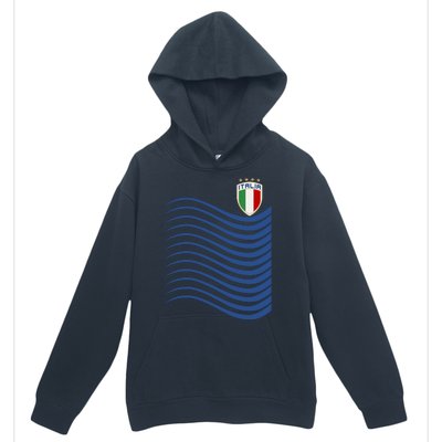 Italy Italia Soccer Futbol Jersey Wave Urban Pullover Hoodie