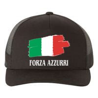 Italy Soccer Azzurro Forza Italia Team Flag Yupoong Adult 5-Panel Trucker Hat