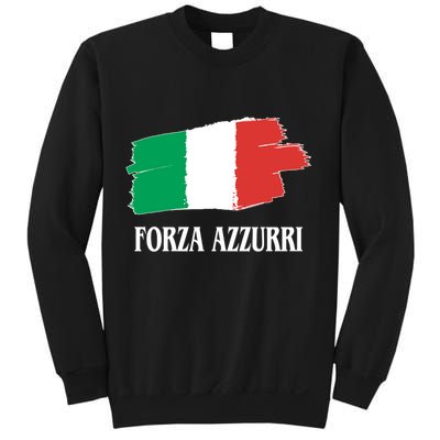 Italy Soccer Azzurro Forza Italia Team Flag Sweatshirt