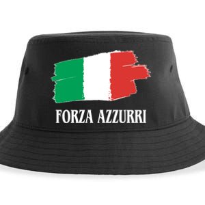 Italy Soccer Azzurro Forza Italia Team Flag Sustainable Bucket Hat