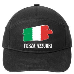 Italy Soccer Azzurro Forza Italia Team Flag 7-Panel Snapback Hat