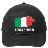 Italy Soccer Azzurro Forza Italia Team Flag 7-Panel Snapback Hat