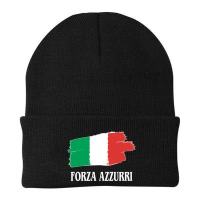 Italy Soccer Azzurro Forza Italia Team Flag Beanie