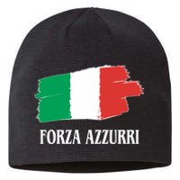 Italy Soccer Azzurro Forza Italia Team Flag Sustainable Beanie