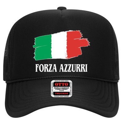 Italy Soccer Azzurro Forza Italia Team Flag Trucker Hat