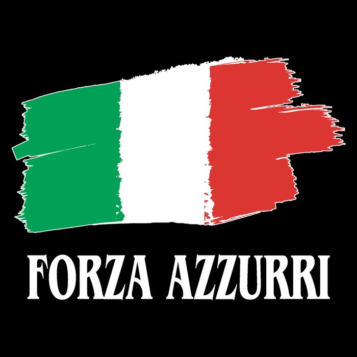 Italy Soccer Azzurro Forza Italia Team Flag Tank Top