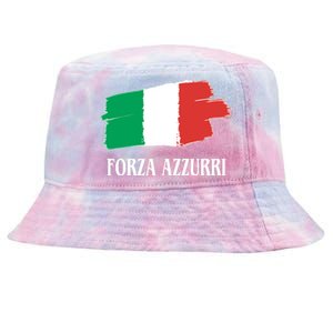 Italy Soccer Azzurro Forza Italia Team Flag Tie-Dyed Bucket Hat