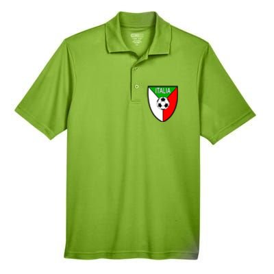 Italy Soccer Flag Emblem Italia Men's Origin Performance Pique Polo