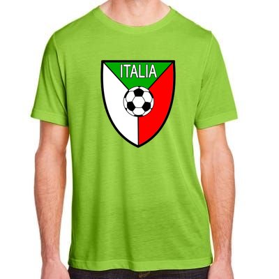 Italy Soccer Flag Emblem Italia Adult ChromaSoft Performance T-Shirt