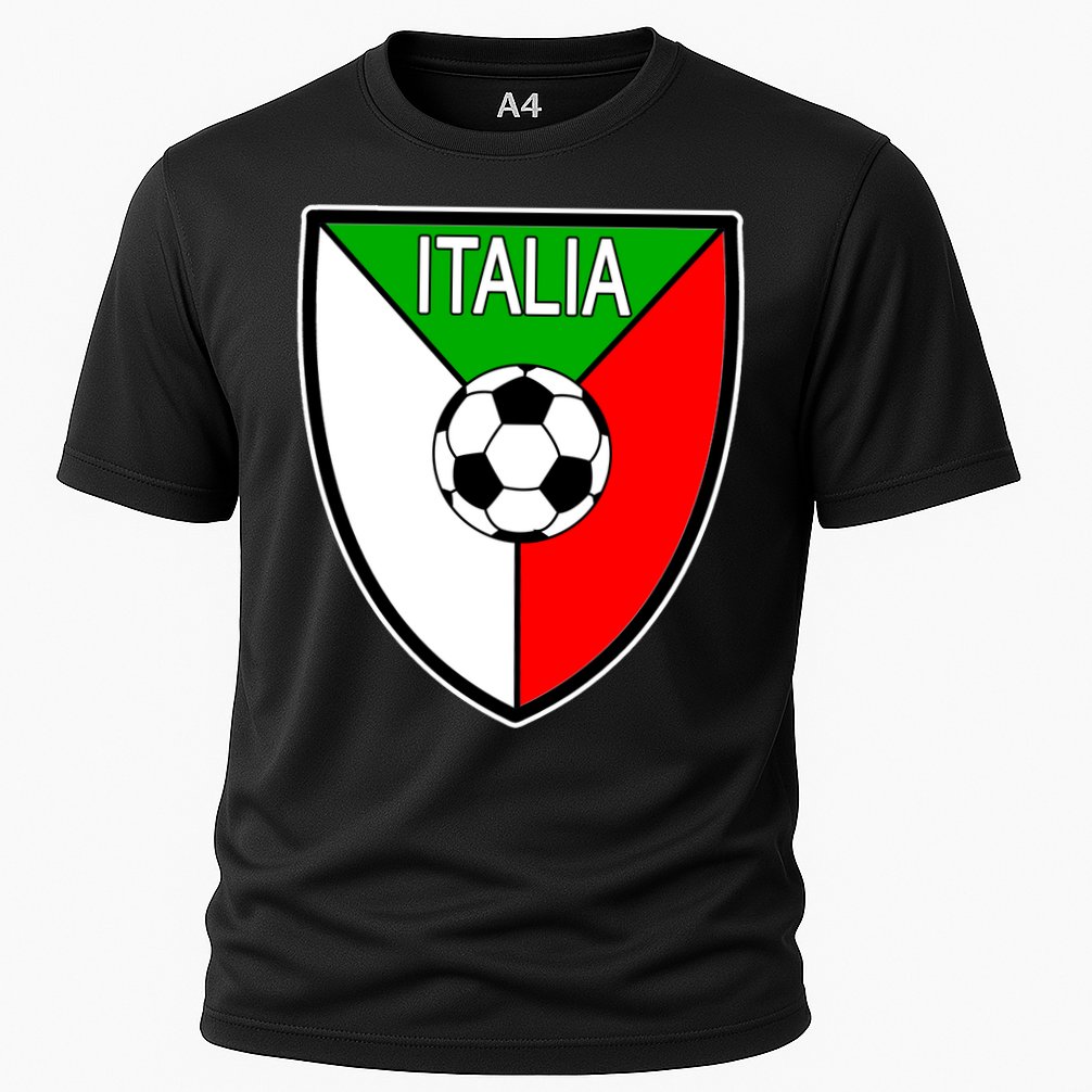 Italy Soccer Flag Emblem Italia Cooling Performance Crew T-Shirt