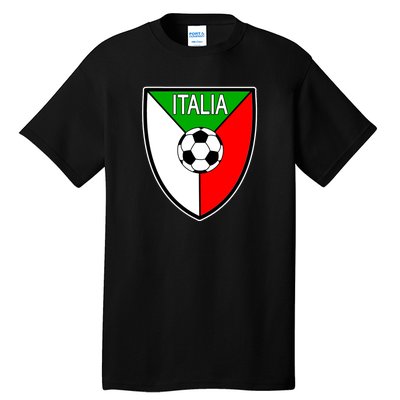 Italy Soccer Flag Emblem Italia Tall T-Shirt