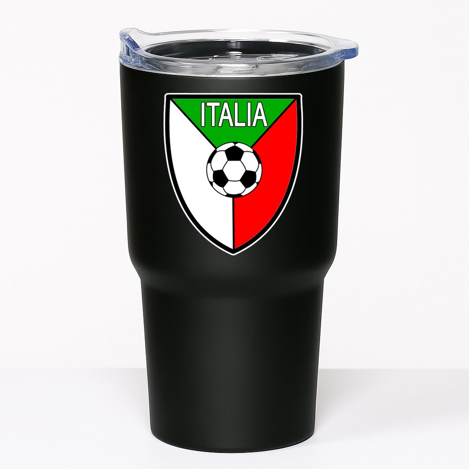 Italy Soccer Flag Emblem Italia Tumbler
