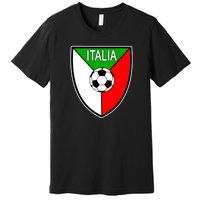 Italy Soccer Flag Emblem Italia Premium T-Shirt