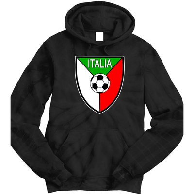 Italy Soccer Flag Emblem Italia Tie Dye Hoodie