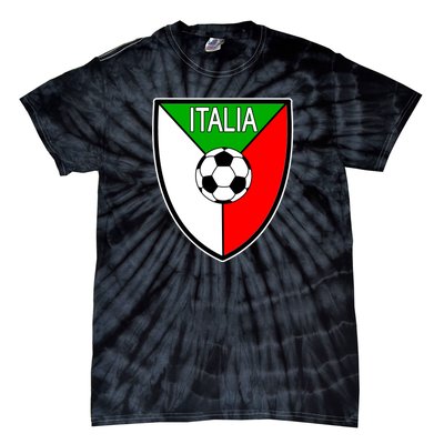 Italy Soccer Flag Emblem Italia Tie-Dye T-Shirt