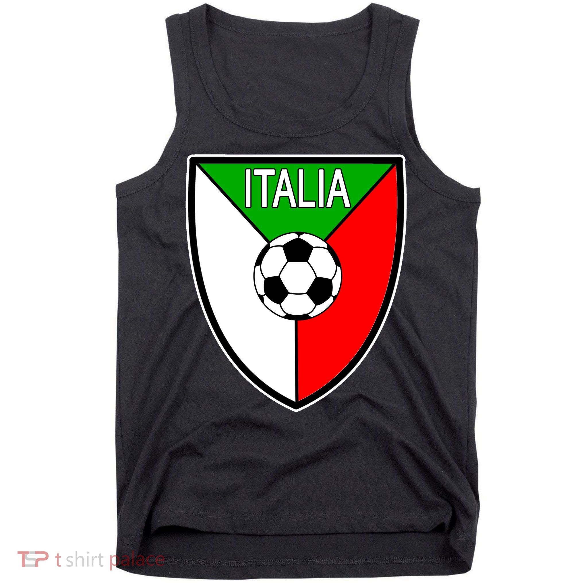 Italy Soccer Flag Emblem Italia Tank Top