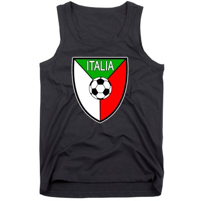 Italy Soccer Flag Emblem Italia Tank Top