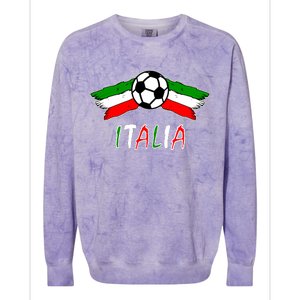 Italy Soccer Flag Italia Champs Colorblast Crewneck Sweatshirt