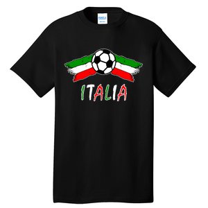 Italy Soccer Flag Italia Champs Tall T-Shirt