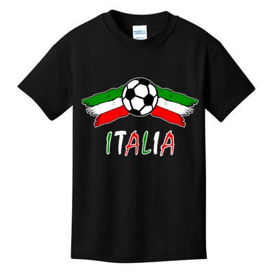 Italy Soccer Flag Italia Champs Kids T-Shirt