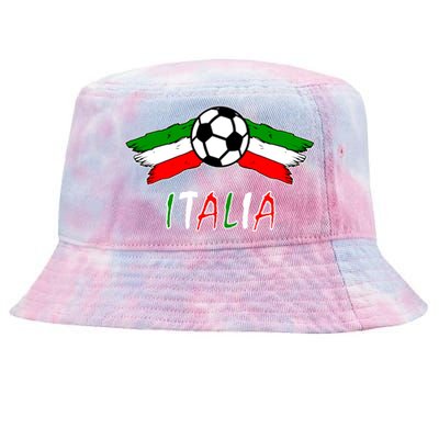 Italy Soccer Flag Italia Champs Tie-Dyed Bucket Hat