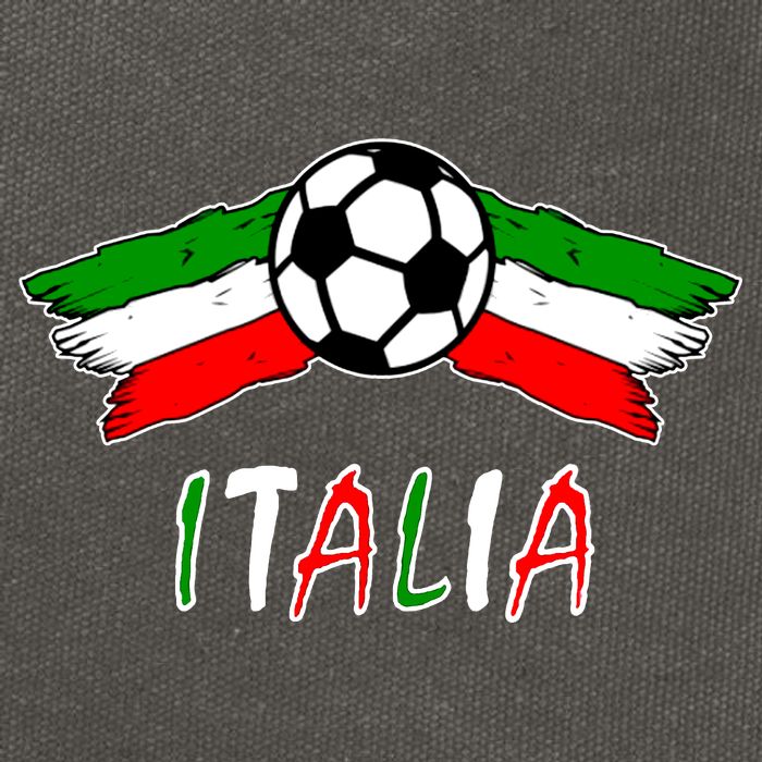 Italy Soccer Flag Italia Champs Cotton Canvas Backpack