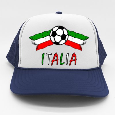 Italy Soccer Flag Italia Champs Trucker Hat