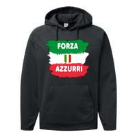 Italy Soccer Football Azzurri Forza Italia Performance Fleece Hoodie