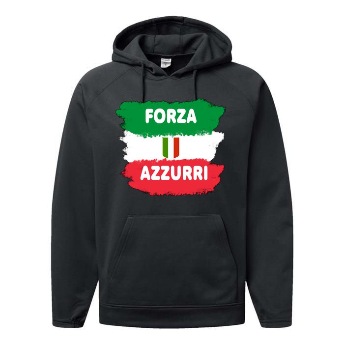 Italy Soccer Football Azzurri Forza Italia Performance Fleece Hoodie