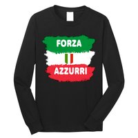 Italy Soccer Football Azzurri Forza Italia Long Sleeve Shirt