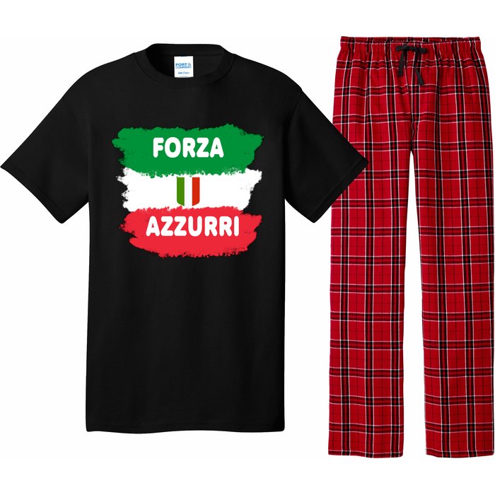 Italy Soccer Football Azzurri Forza Italia Pajama Set