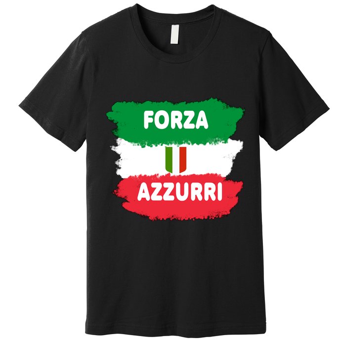 Italy Soccer Football Azzurri Forza Italia Premium T-Shirt